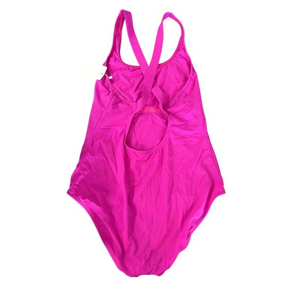 Andie Swim The Full Coverage Tulum One Piece in Fuschia Pink 2XL - Picture 4 of 7